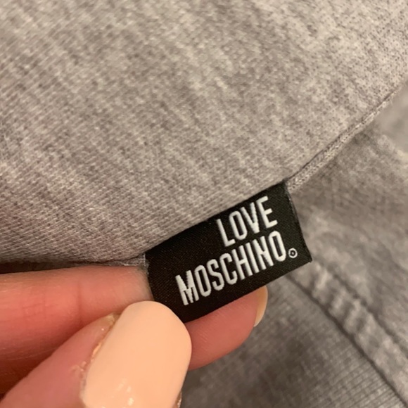 Love Moschino Embroidered Love Grey Sweater - Picture 10 of 15